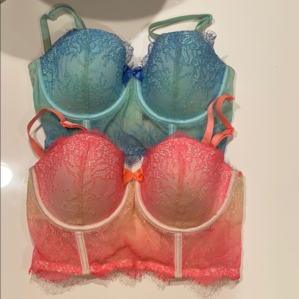Victoria Secret Push Up Bras 32B Set of 2